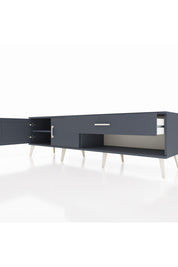 Hyperion TV Ünitesi Tek Raflı Tek Çekmeceli 2 Kapaklı 176x44x51 Antrasit-Antrasit/Antrasit