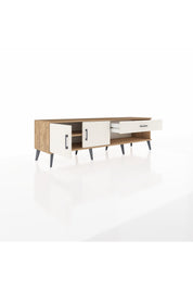 Hyperion TV Ünitesi Tek Raflı Tek Çekmeceli 2 Kapaklı 176x44x51 Çam-Aytaşı/Aytaşı