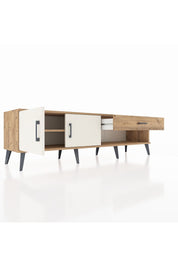 Hyperion TV Ünitesi Tek Raflı Tek Çekmeceli 2 Kapaklı 176x44x51 Çam-Aytaşı/Çam