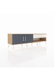 Hyperion TV Ünitesi Tek Raflı Tek Çekmeceli 2 Kapaklı 176x44x51 Çam-Antrasit/Aytaşı