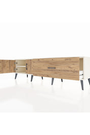 Hyperion TV Ünitesi Tek Raflı Tek Çekmeceli 2 Kapaklı 176x44x51 Aytaşı-Çam/Çam