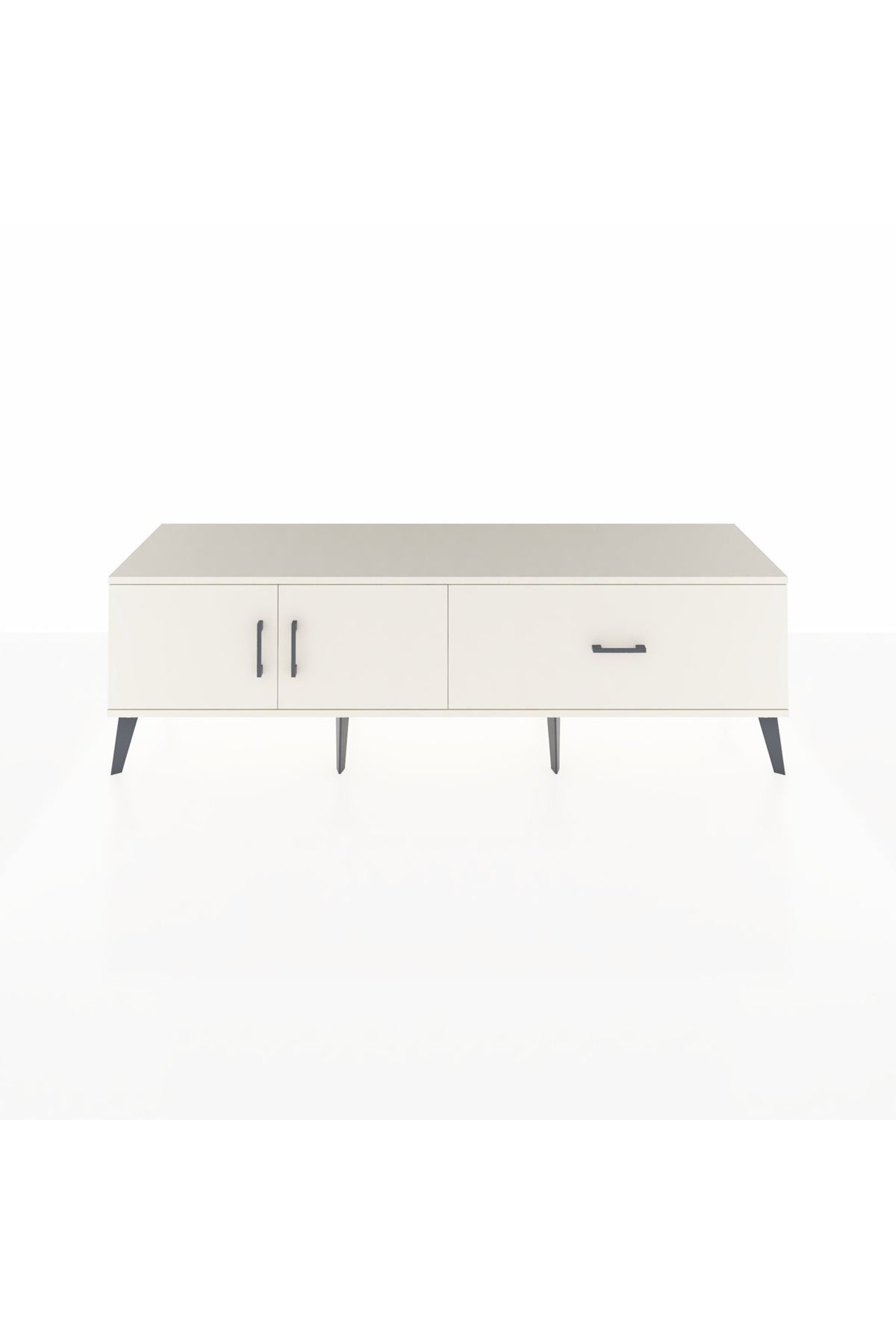 Hyperion TV Ünitesi Tek Raflı Tek Çekmeceli 2 Kapaklı 176x44x51 Aytaşı-Aytaşı/Aytaşı