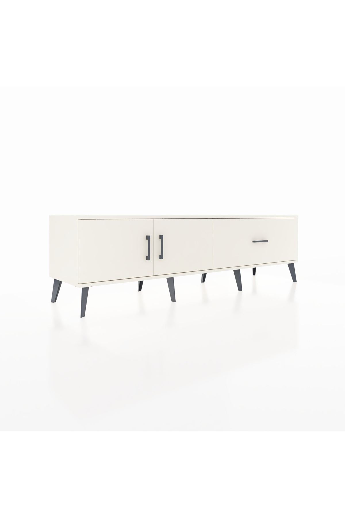 Hyperion TV Ünitesi Tek Raflı Tek Çekmeceli 2 Kapaklı 176x44x51 Aytaşı-Aytaşı/Aytaşı