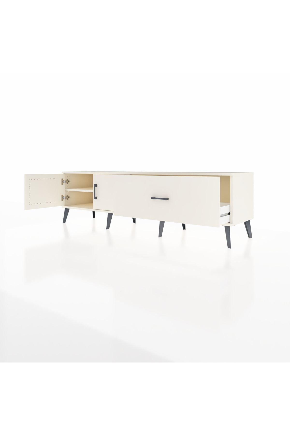 Hyperion TV Ünitesi Tek Raflı Tek Çekmeceli 2 Kapaklı 176x44x51 Aytaşı-Aytaşı/Aytaşı