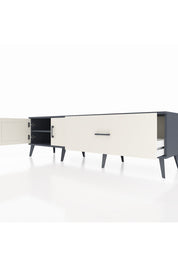 Hyperion TV Ünitesi Tek Raflı Tek Çekmeceli 2 Kapaklı 176x44x51 Antrasit-Aytaşı/Aytaşı