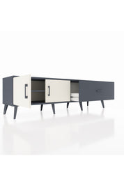 Hyperion TV Ünitesi Tek Raflı Tek Çekmeceli 2 Kapaklı 176x44x51 Antrasit-Aytaşı/Antrasit