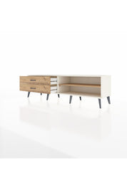 Hyperion TV Ünitesi Tek Raflı 2 Çekmeceli  176x44x51 Aytaşı-Çam/Çam