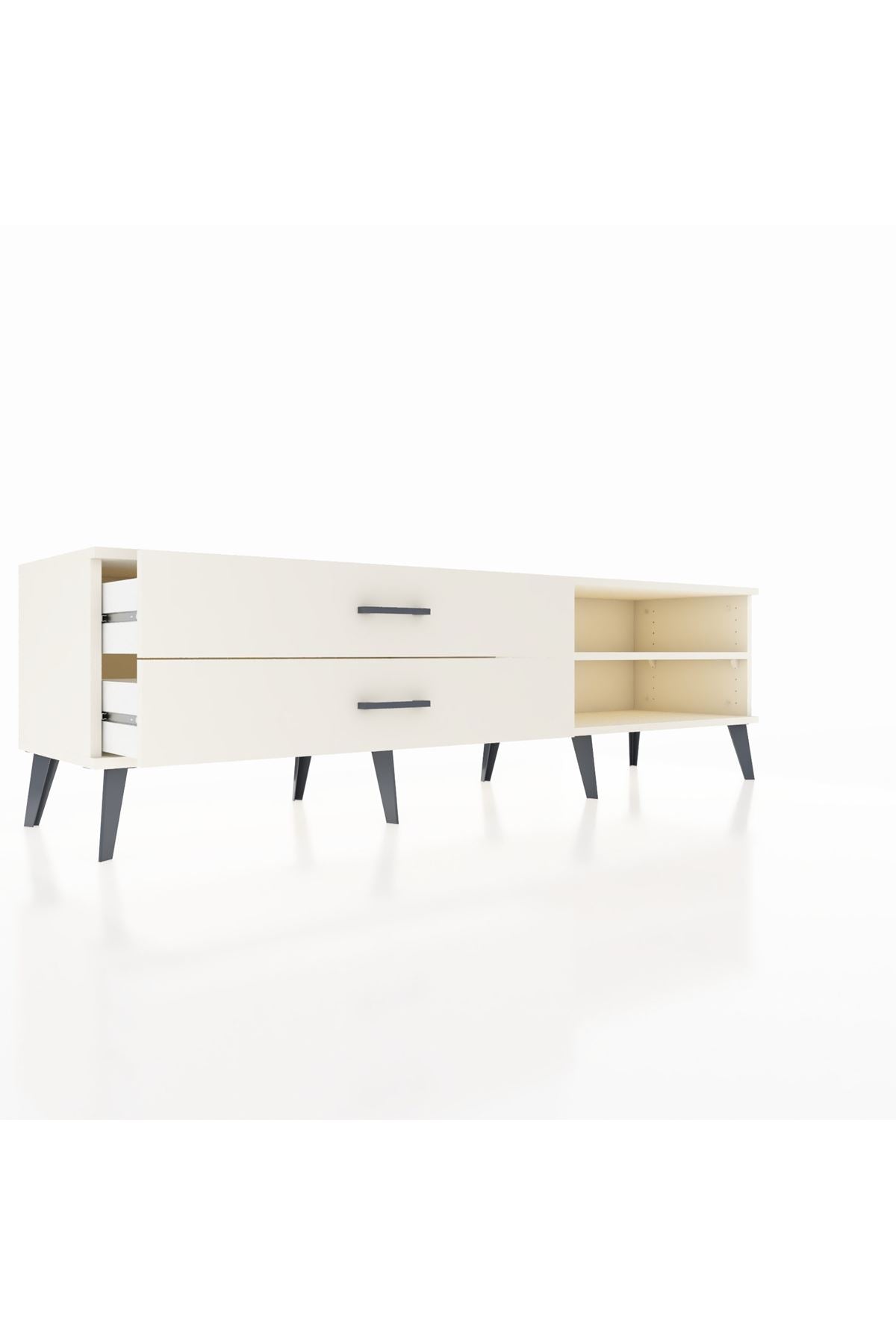 Hyperion TV Ünitesi Tek Raflı 2 Çekmeceli  176x44x51 Aytaşı-Aytaşı/Aytaşı