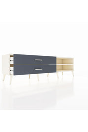 Hyperion TV Ünitesi Tek Raflı 2 Çekmeceli  176x44x51 Aytaşı-Aytaşı/Antrasit