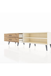 Hyperion TV Ünitesi Tek Raflı 2 Çekmeceli  176x44x51 Aytaşı-Aytaşı/Çam