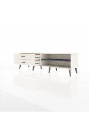 Hyperion TV Ünitesi Tek Raflı 2 Çekmeceli  176x44x51 Aytaşı-Antrasit/Aytaşı