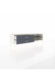 Hyperion TV Ünitesi Tek Raflı 2 Çekmeceli  176x44x51 Aytaşı-Antrasit/Antrasit