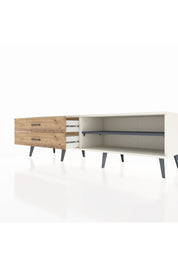 Hyperion TV Ünitesi Tek Raflı 2 Çekmeceli  176x44x51 Aytaşı-Antrasit/Çam