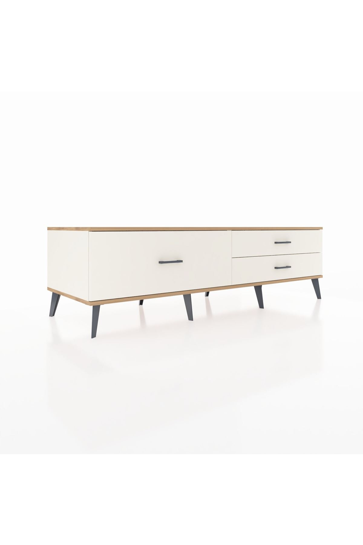 Kronos TV Ünitesi 3 Çekmeceli  176x59x51 Aytaşı-Çam/Aytaşı