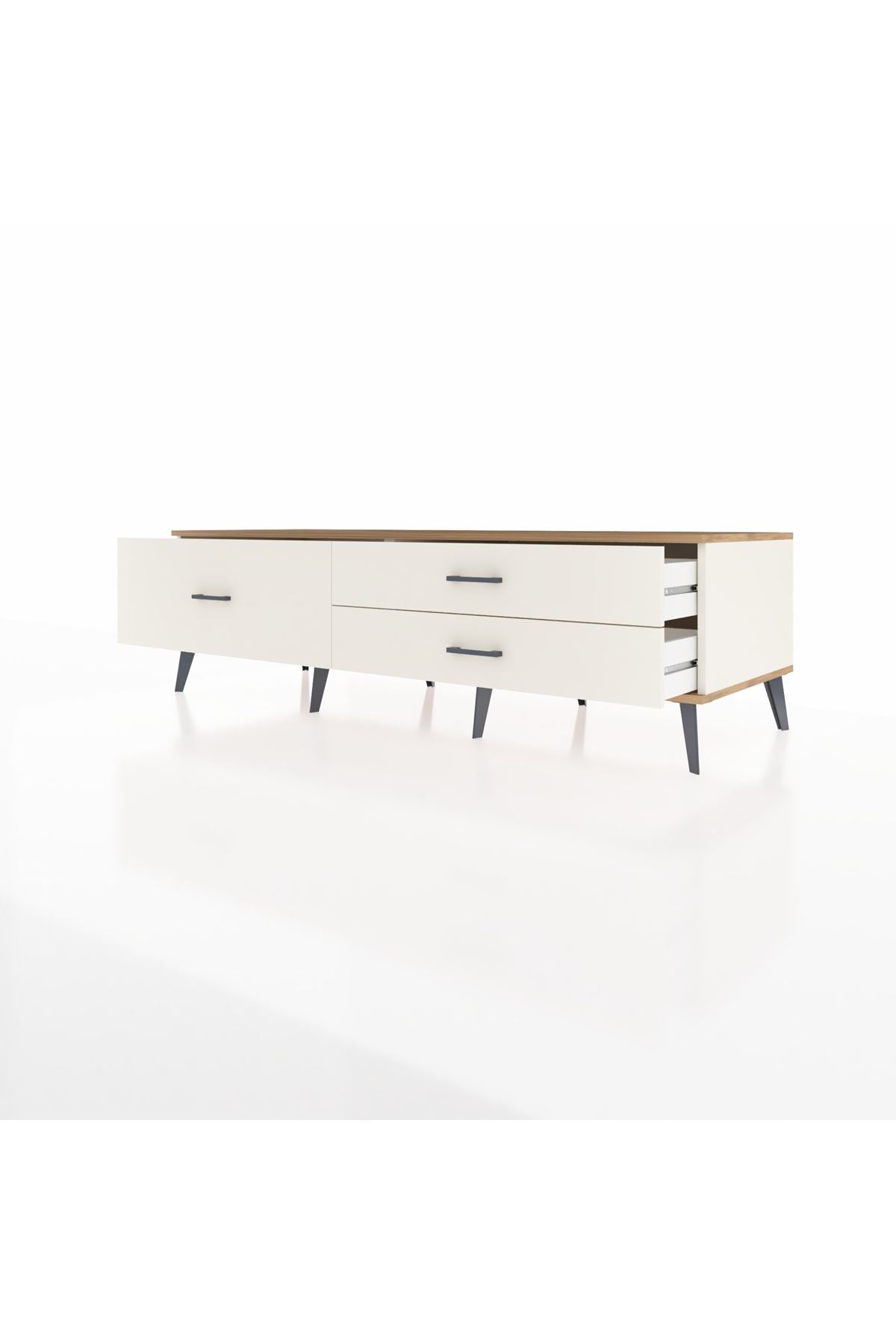 Kronos TV Ünitesi 3 Çekmeceli  176x59x51 Aytaşı-Çam/Aytaşı