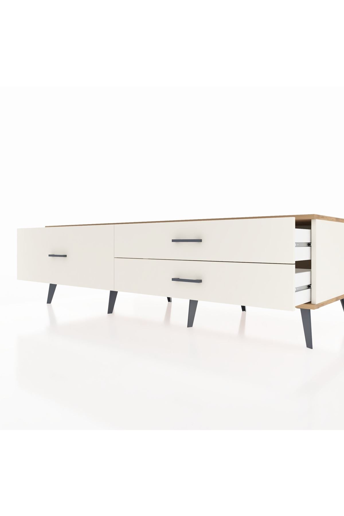 Kronos TV Ünitesi 3 Çekmeceli  176x59x51 Aytaşı-Çam/Aytaşı
