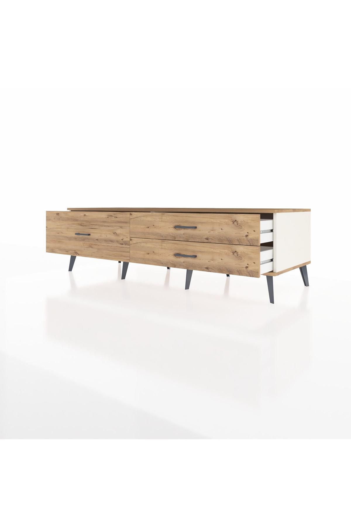 Kronos TV Ünitesi 3 Çekmeceli  176x59x51 Aytaşı-Çam/Çam