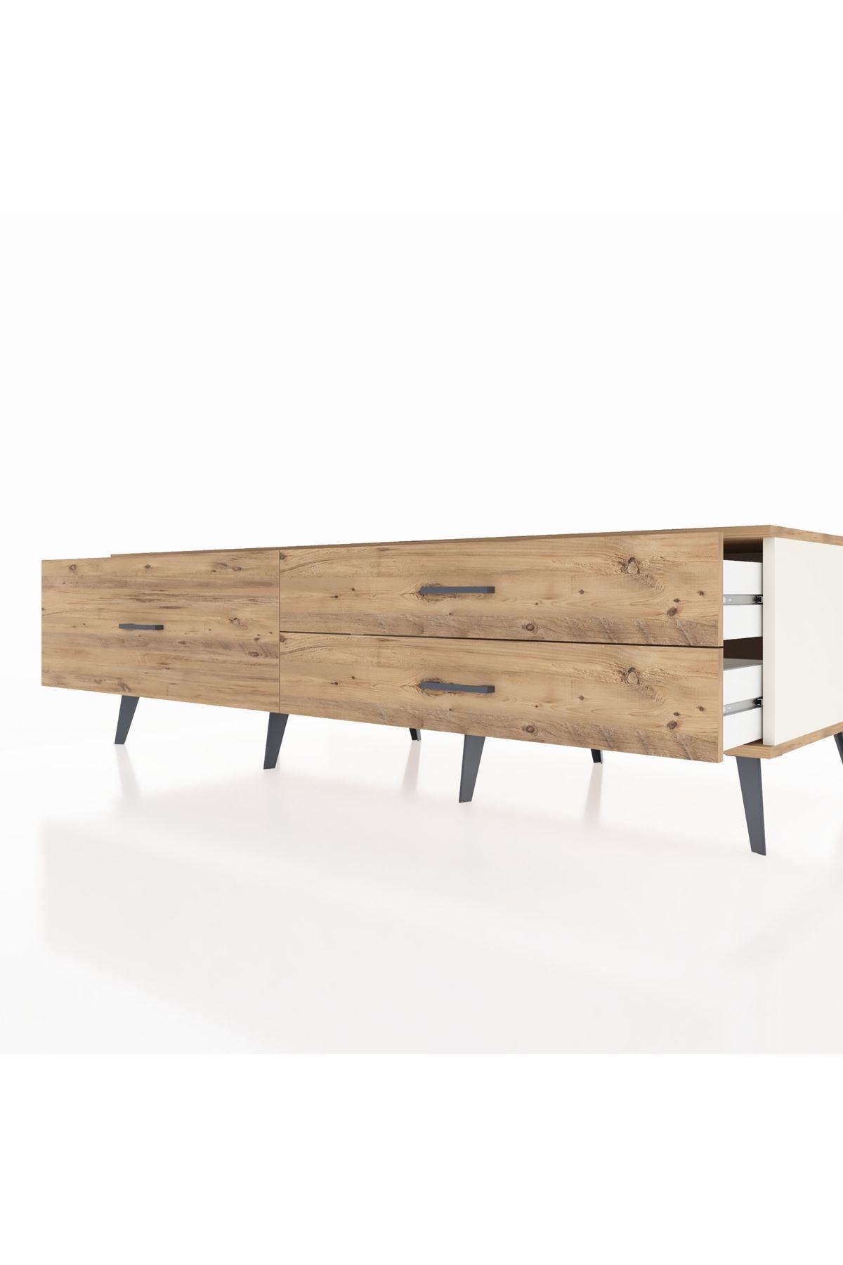 Kronos TV Ünitesi 3 Çekmeceli  176x59x51 Aytaşı-Çam/Çam