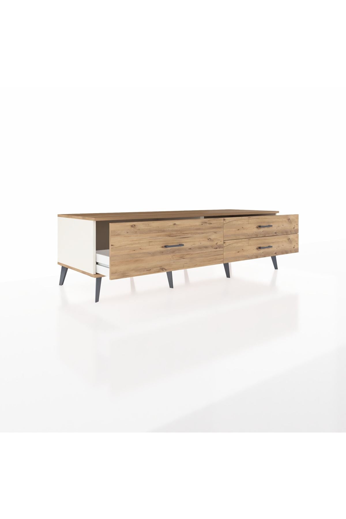 Kronos TV Ünitesi 3 Çekmeceli  176x59x51 Aytaşı-Çam/Çam