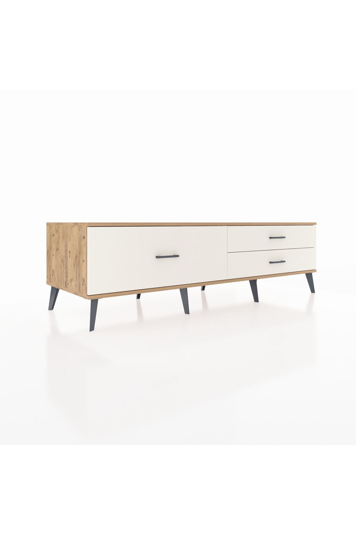 Kronos TV Ünitesi 3 Çekmeceli  176x59x51 Çam-Çam/Aytaşı