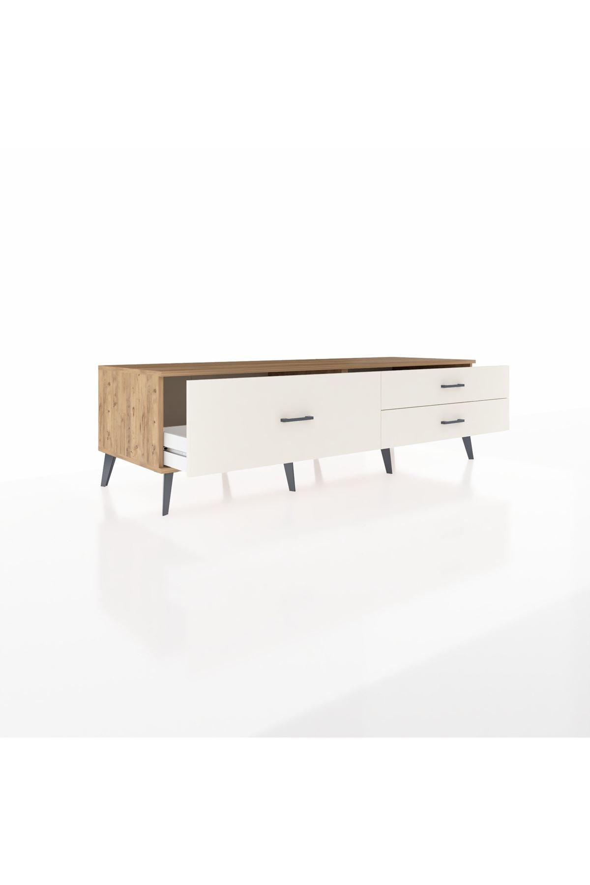 Kronos TV Ünitesi 3 Çekmeceli  176x59x51 Çam-Çam/Aytaşı