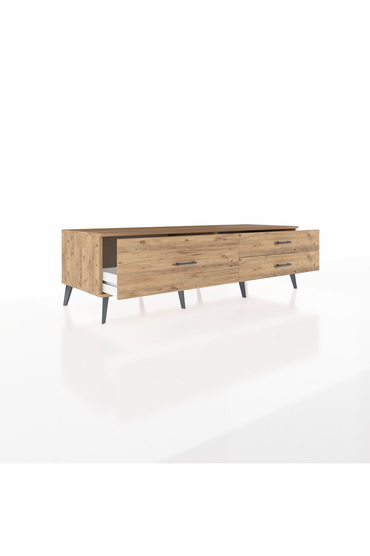 Kronos TV Ünitesi 3 Çekmeceli  176x59x51 Çam-Çam/Çam