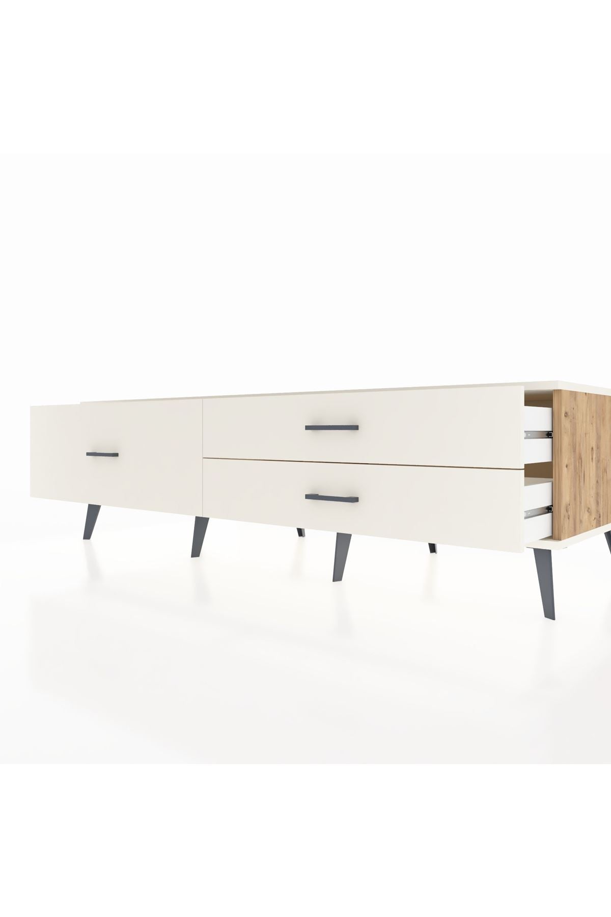 Kronos TV Ünitesi 3 Çekmeceli  176x59x51 Çam-Aytaşı/Aytaşı