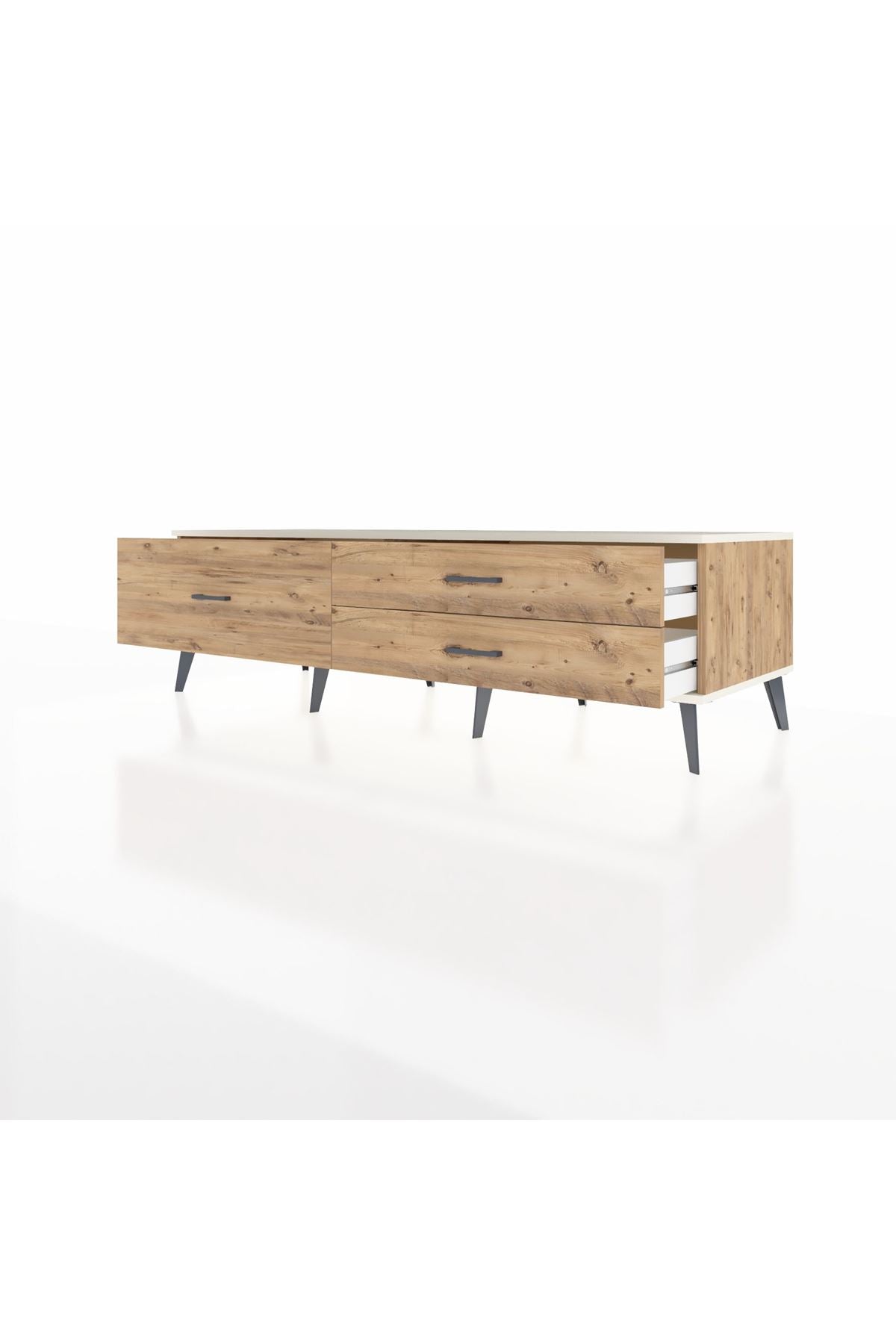 Kronos TV Ünitesi 3 Çekmeceli  176x59x51 Çam-Aytaşı/Çam