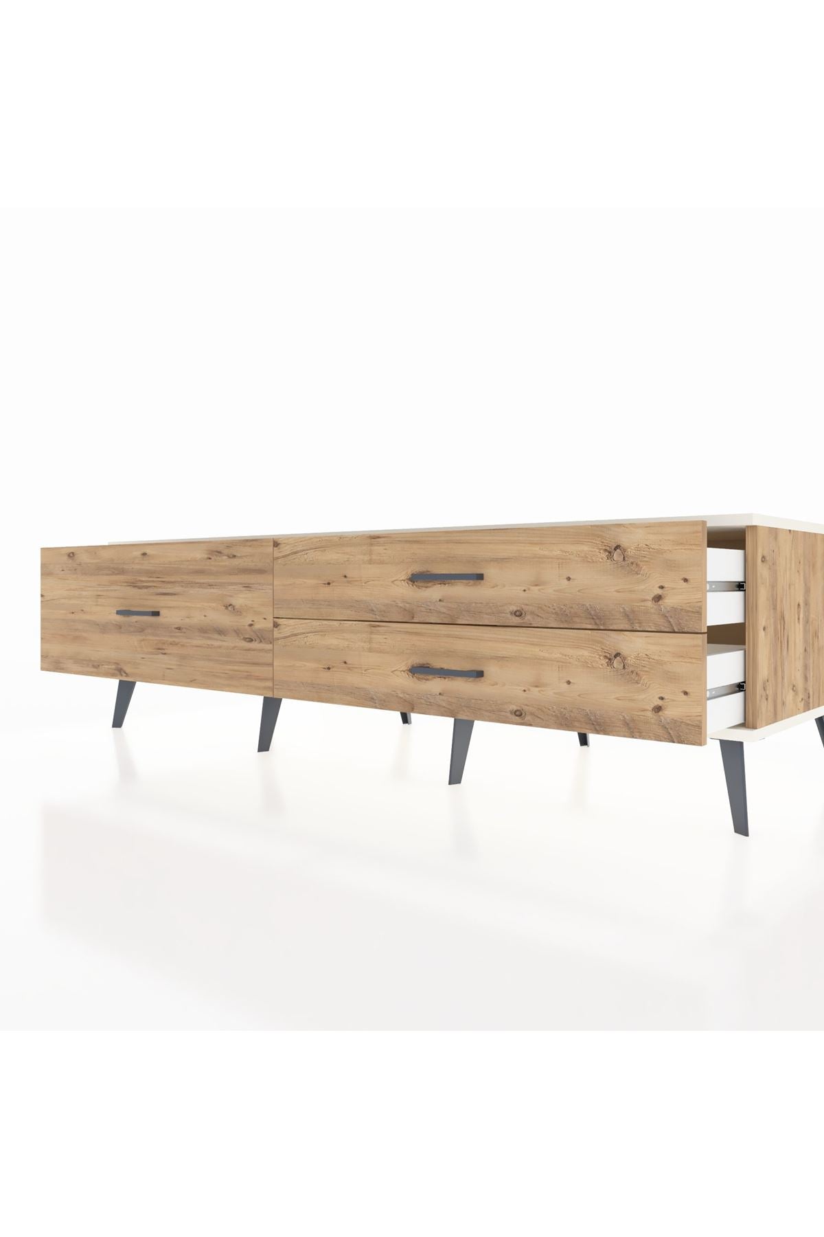 Kronos TV Ünitesi 3 Çekmeceli  176x59x51 Çam-Aytaşı/Çam