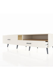 Kronos TV Ünitesi Tek Raflı 2 Çekmeceli  176x59x51 Aytaşı-Çam/Aytaşı