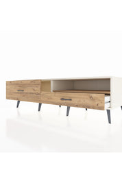 Kronos TV Ünitesi Tek Raflı 2 Çekmeceli  176x59x51 Aytaşı-Çam/Çam