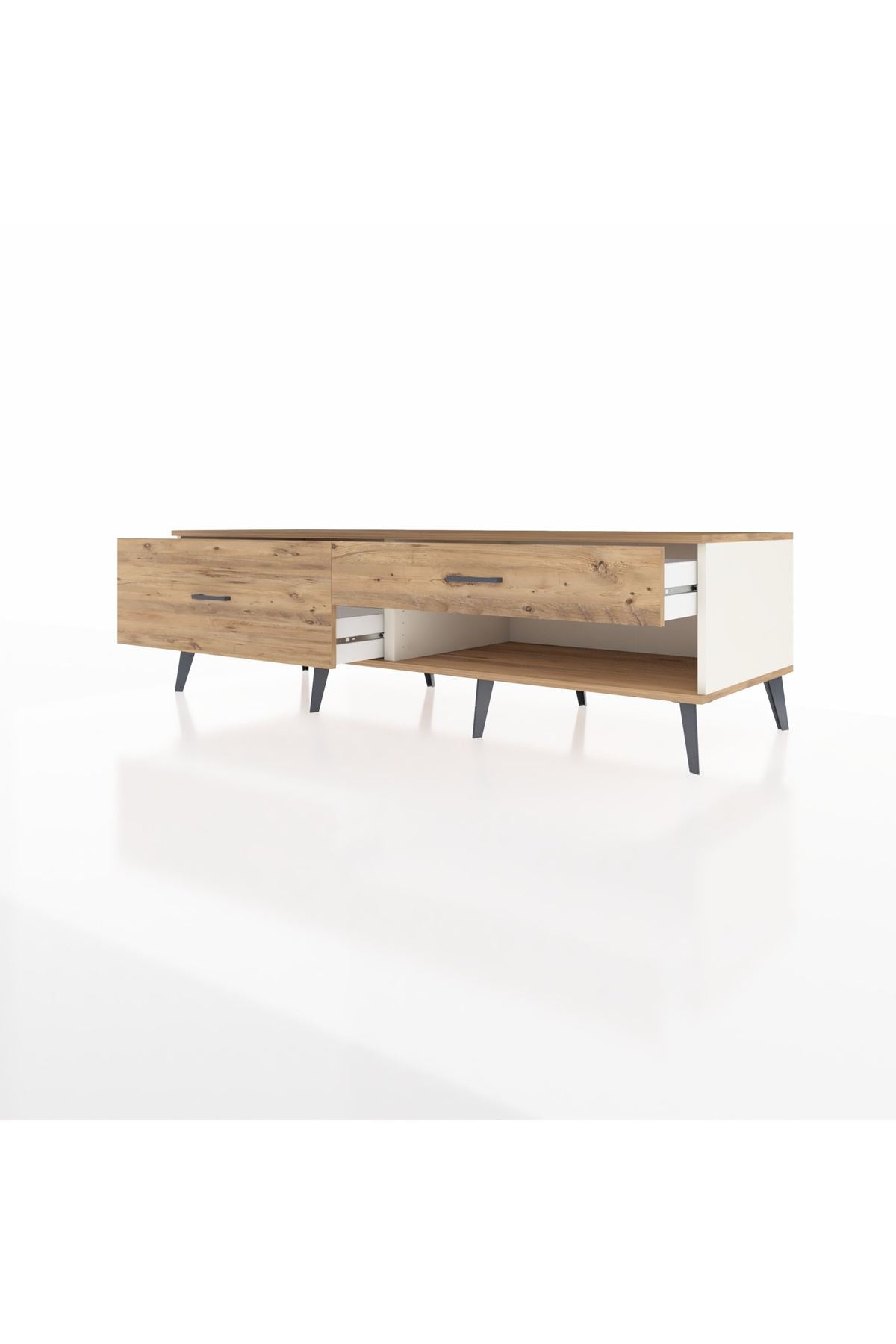 Kronos TV Ünitesi 2 Çekmeceli  176x59x51 Aytaşı-Çam/Çam