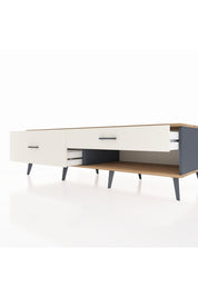Kronos TV Ünitesi 2 Çekmeceli  176x59x51 Antrasit-Çam/Aytaşı