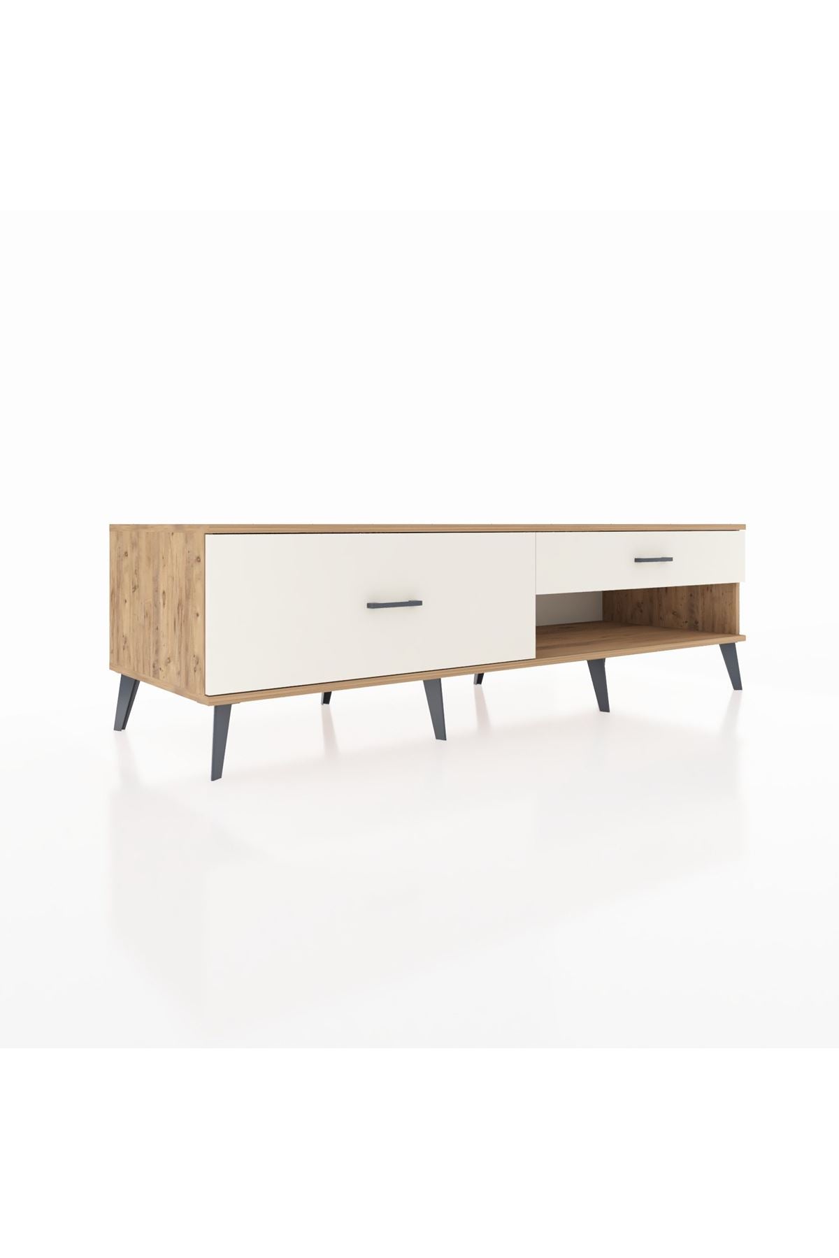 Kronos TV Ünitesi 2 Çekmeceli  176x59x51 Çam-Çam/Aytaşı