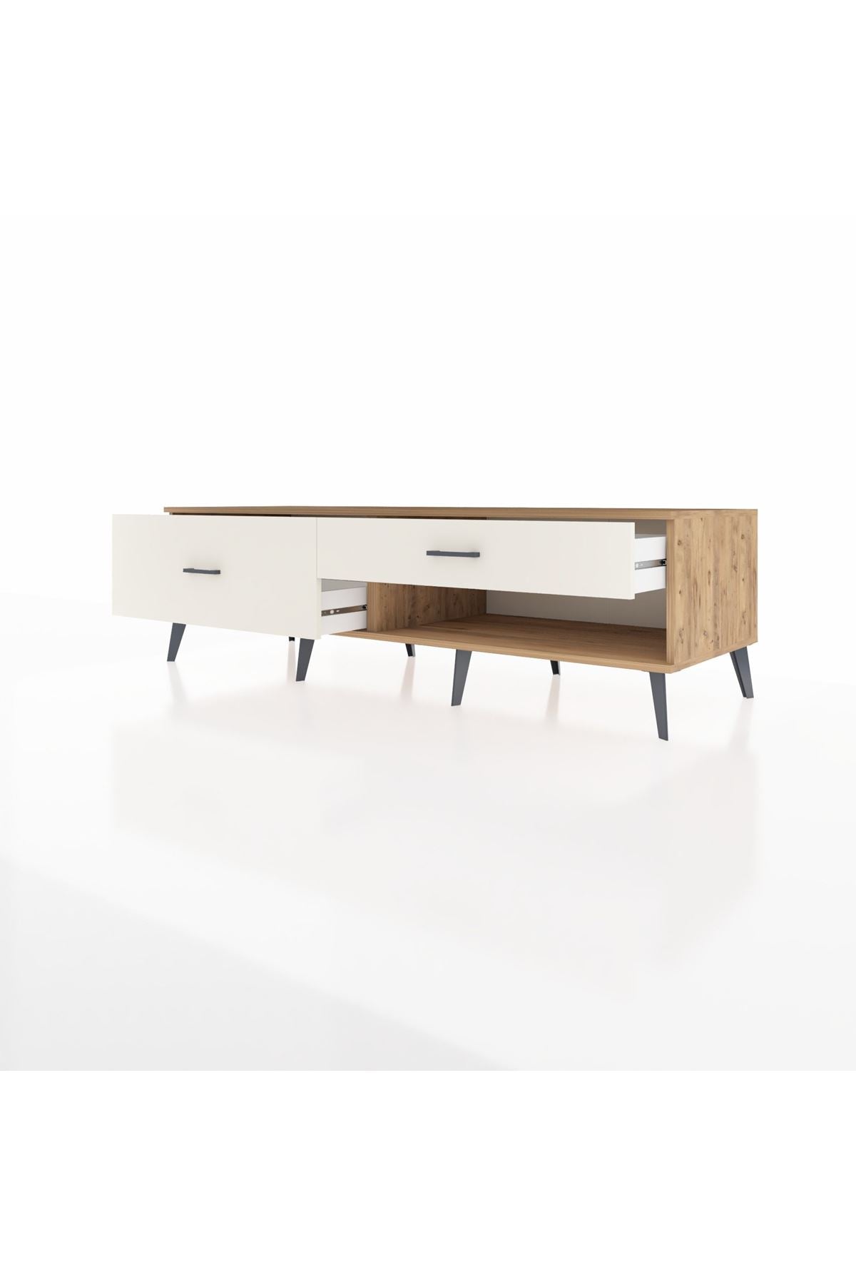 Kronos TV Ünitesi 2 Çekmeceli  176x59x51 Çam-Çam/Aytaşı