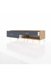 Kronos TV Ünitesi 2 Çekmeceli  176x59x51 Çam-Çam/Antrasit