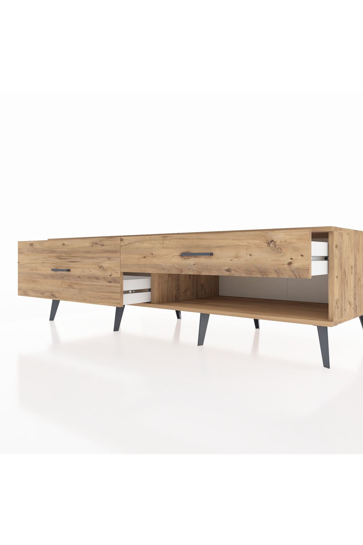 Kronos TV Ünitesi 2 Çekmeceli  176x59x51 Çam-Çam/Çam
