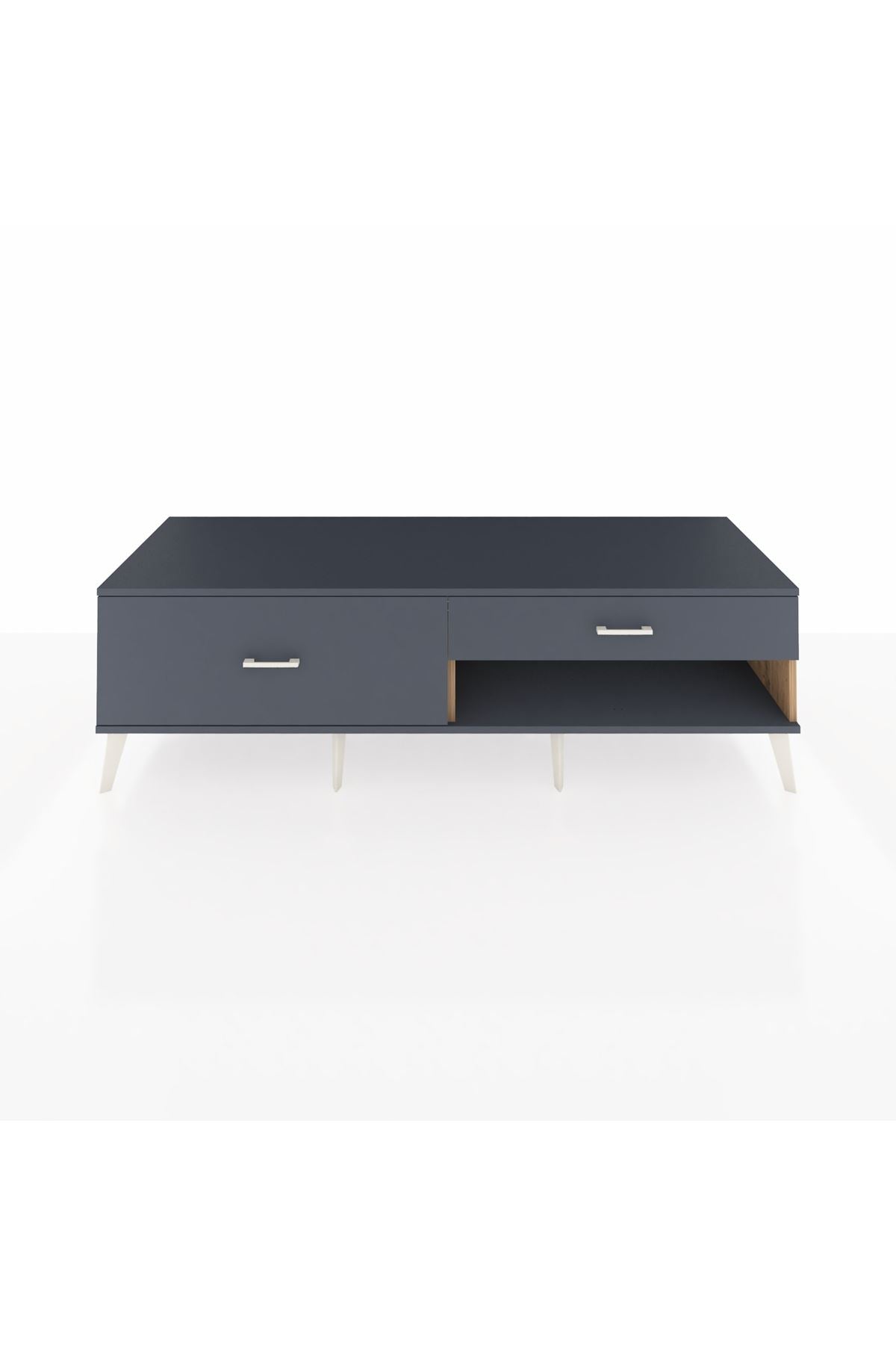 Kronos TV Ünitesi 2 Çekmeceli  176x59x51 Çam-Antrasit/Antrasit