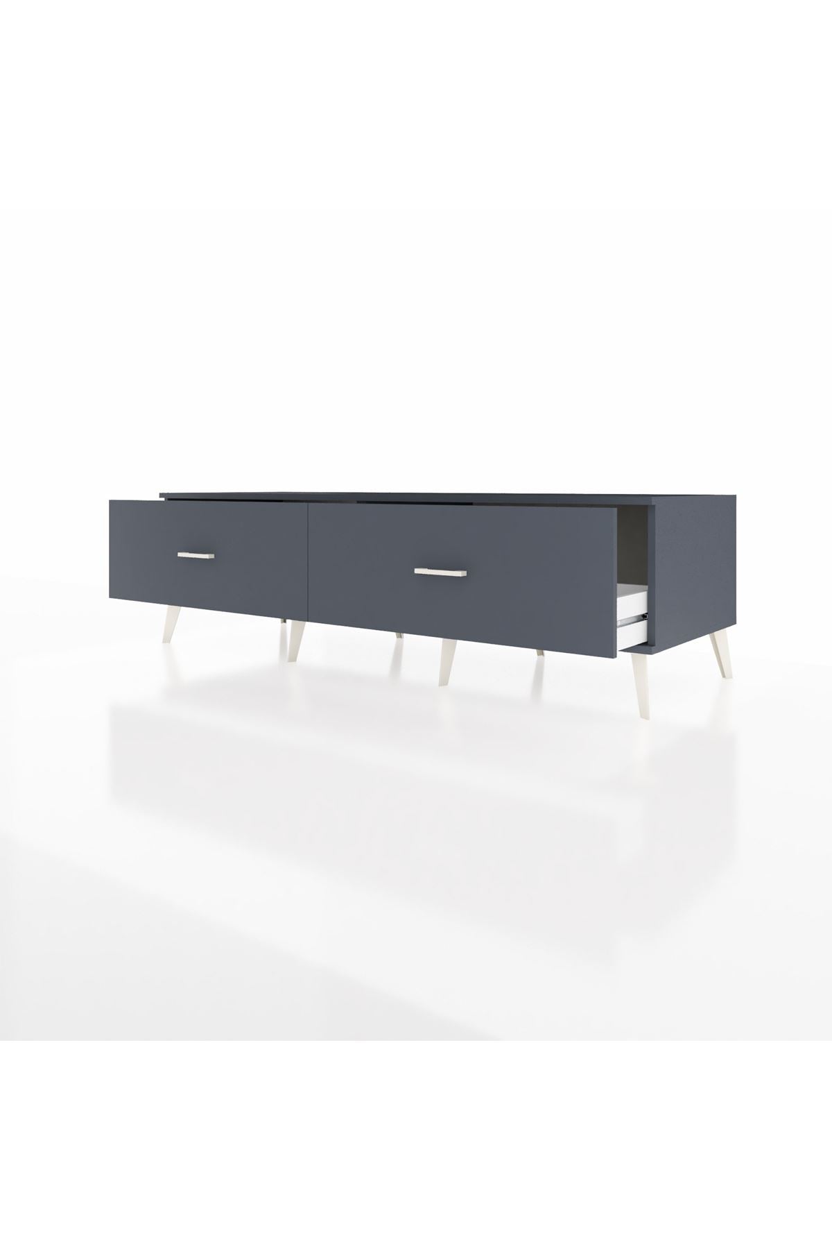 Kronos TV Ünitesi 2 Çekmeceli  176x59x51 Antrasit-Antrasit/Antrasit