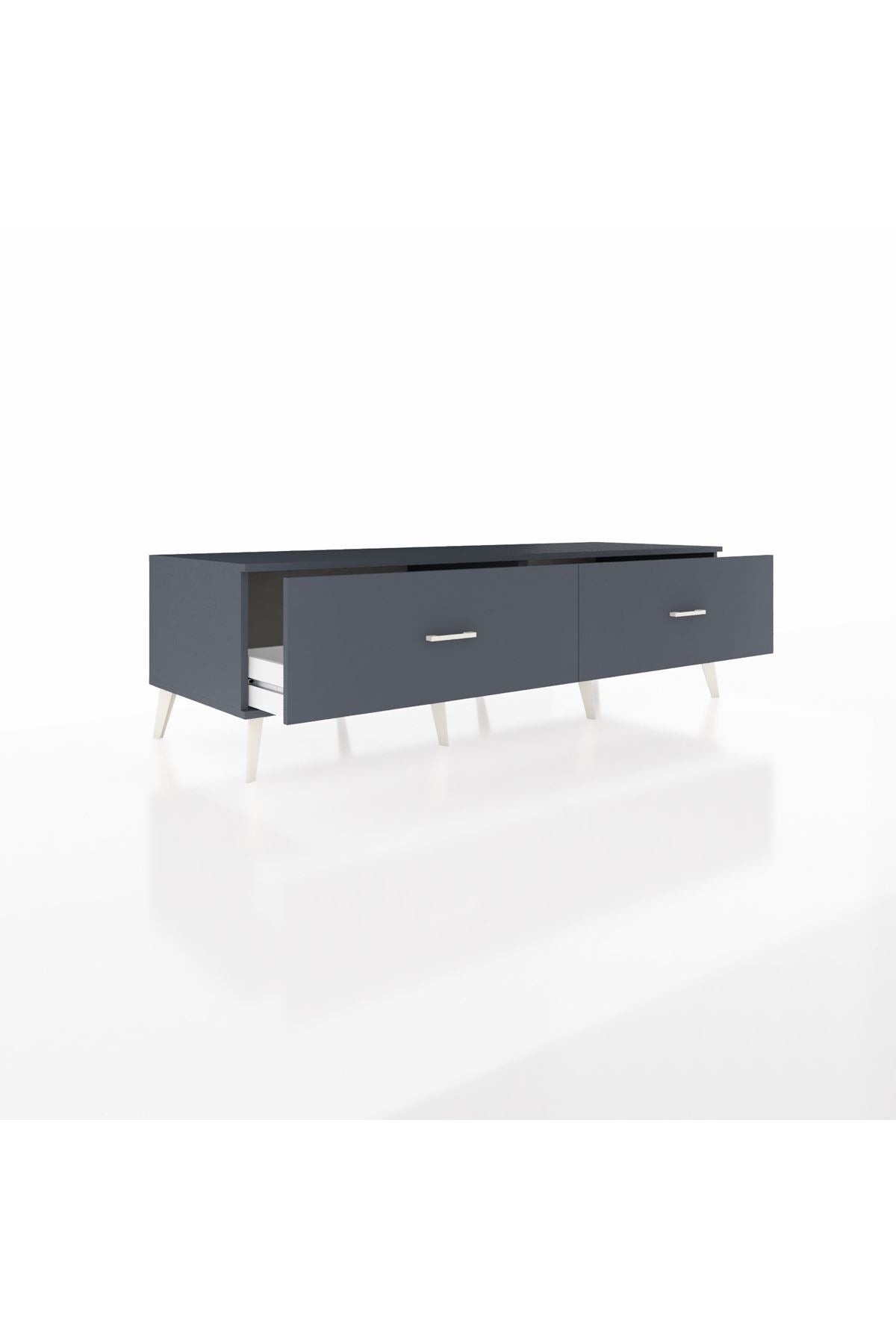 Kronos TV Ünitesi 2 Çekmeceli  176x59x51 Antrasit-Antrasit/Antrasit