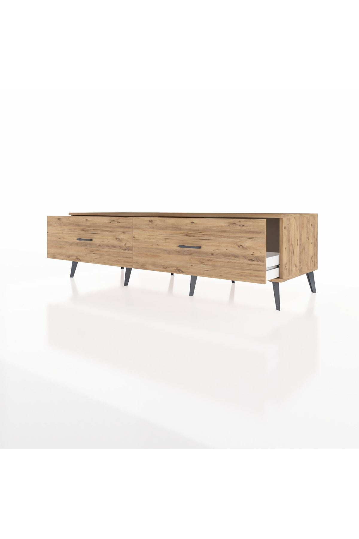 Kronos TV Ünitesi 2 Çekmeceli  176x59x51 Çam-Çam/Çam