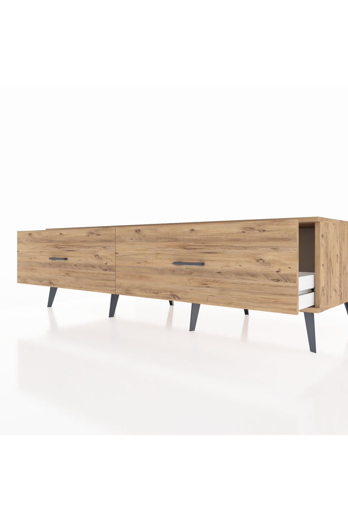 Kronos TV Ünitesi 2 Çekmeceli  176x59x51 Çam-Çam/Çam