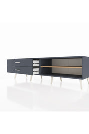 Hyperion TV Ünitesi Tek Raflı 2 Çekmeceli  176x44x51 Antrasit-Çam/Antrasit