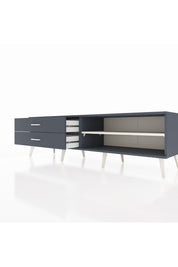 Hyperion TV Ünitesi Tek Raflı 2 Çekmeceli  176x44x51 Antrasit-Aytaşı/Antrasit