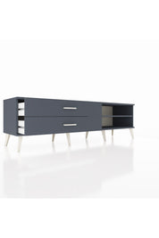 Hyperion TV Ünitesi Tek Raflı 2 Çekmeceli  176x44x51 Antrasit-Antrasit/Antrasit