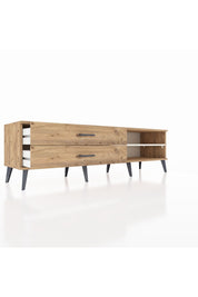 Hyperion TV Ünitesi Tek Raflı 2 Çekmeceli  176x44x51 Çam-Aytaşı/Çam