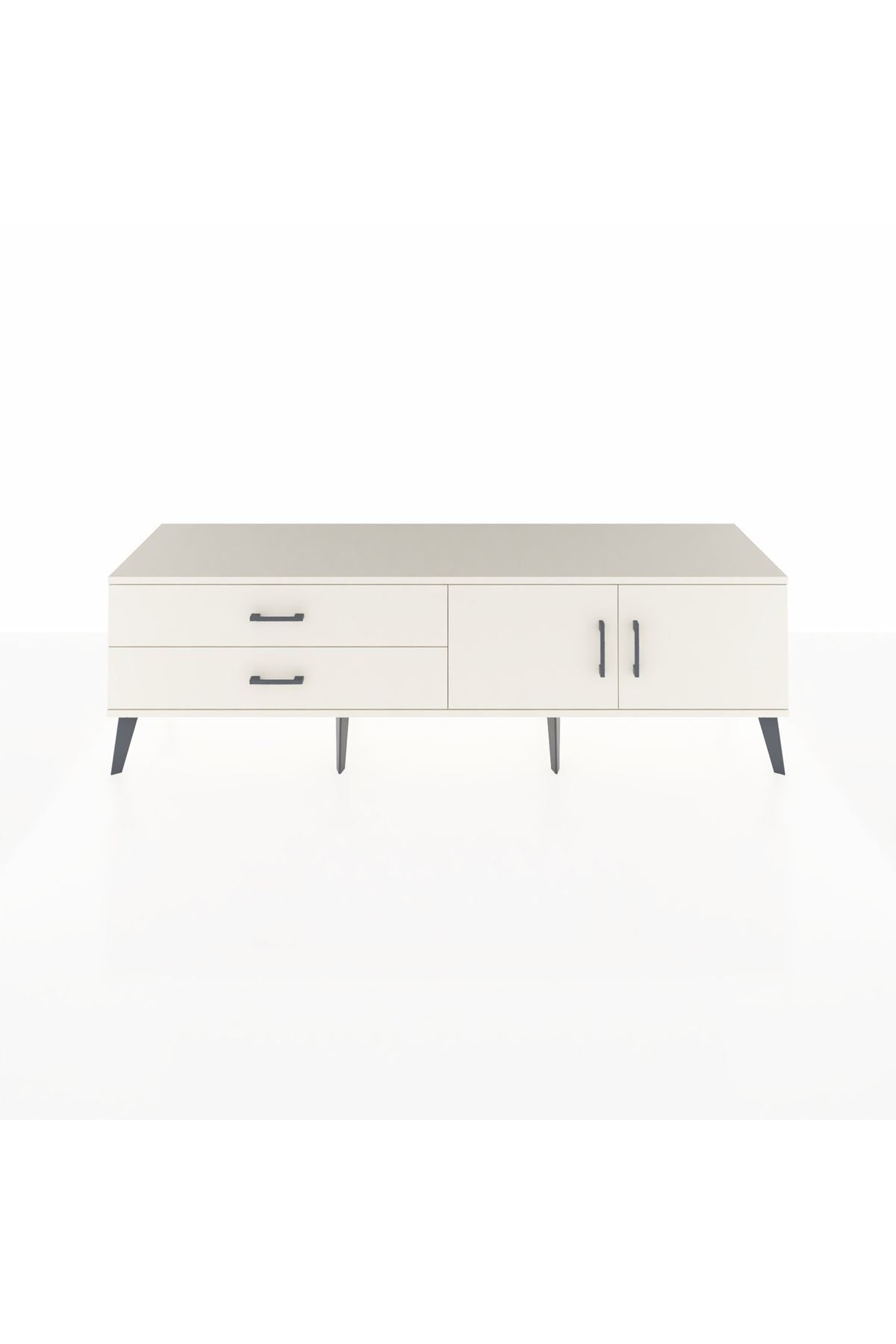 Hyperion TV Ünitesi Tek Raflı 2 Çekmeceli 2 Kapaklı 176x44x51 Aytaşı-Aytaşı/Aytaşı