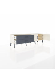 Hyperion TV Ünitesi Tek Raflı 2 Çekmeceli 2 Kapaklı 176x44x51 Aytaşı-Aytaşı/Antrasit