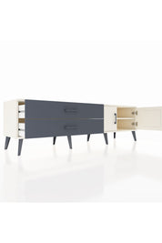 Hyperion TV Ünitesi Tek Raflı 2 Çekmeceli 2 Kapaklı 176x44x51 Aytaşı-Aytaşı/Antrasit