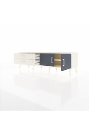 Hyperion TV Ünitesi Tek Raflı 2 Çekmeceli 2 Kapaklı 176x44x51 Aytaşı-Antrasit/Aytaşı